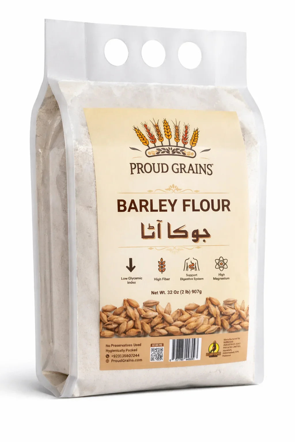 Barley Flour 908gm - Proud Grains