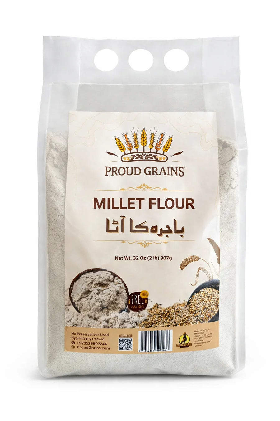 Millet Flour | Bajra flour 908gm - Proud Grains