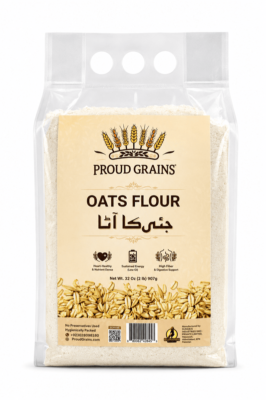 Oats Flour (Jai Ka Atta) – 908g (2 lb) - Proud Grains