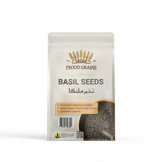 Proud Grains Basil Seeds 200g — Sabja / Tukmaria (Tukhm - e - Malanga) - Proud Grains