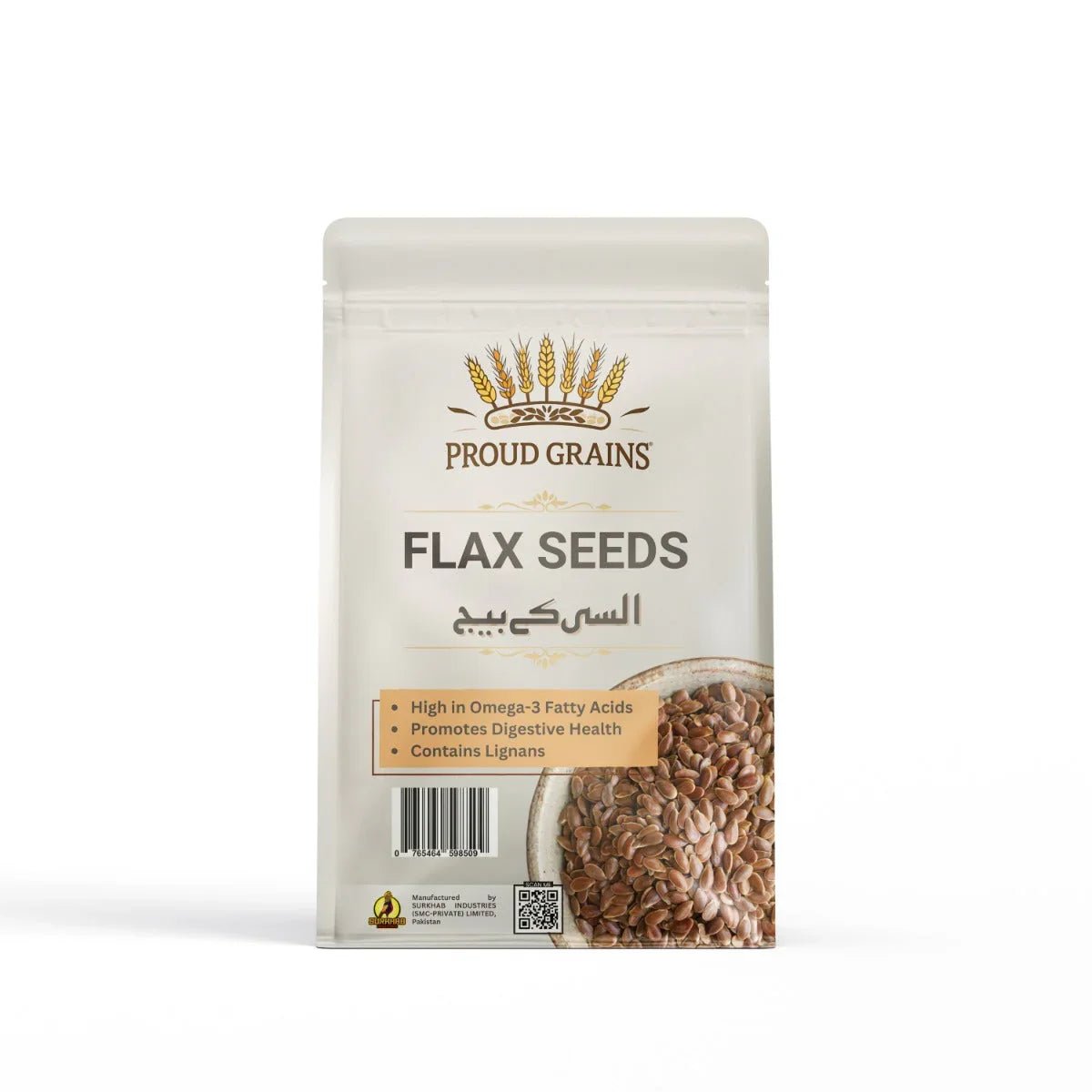 Proud Grains Flax Seeds (Alsi) — 250g | Premium Whole Flaxseed — Buy Flax Seeds in Pakistan - Proud Grains