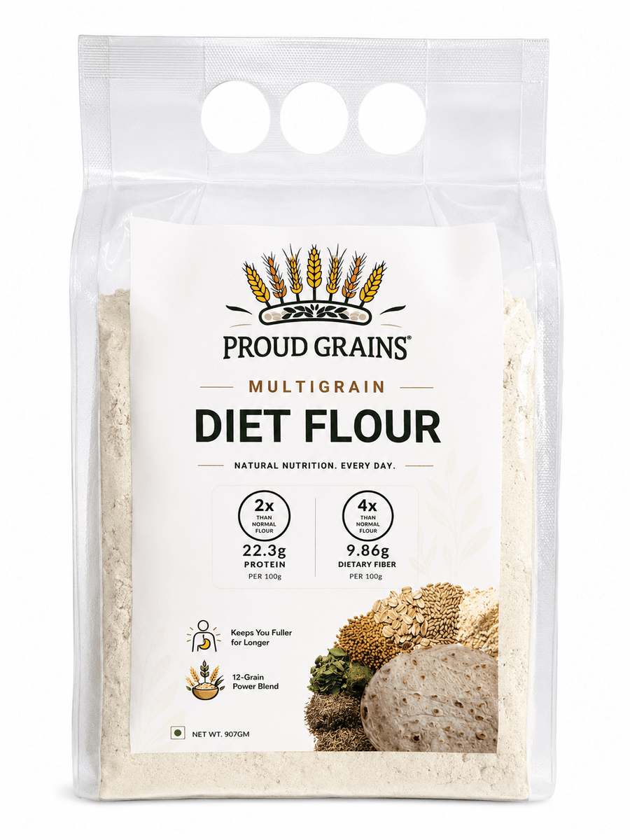 Proud Grains High Protein & High Fibre Diet Atta - Proud Grains