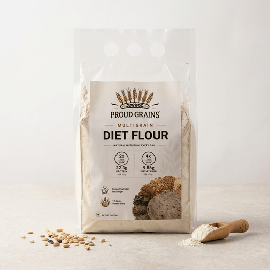 Proud Grains High Protein & High Fibre Diet Atta - Proud Grains