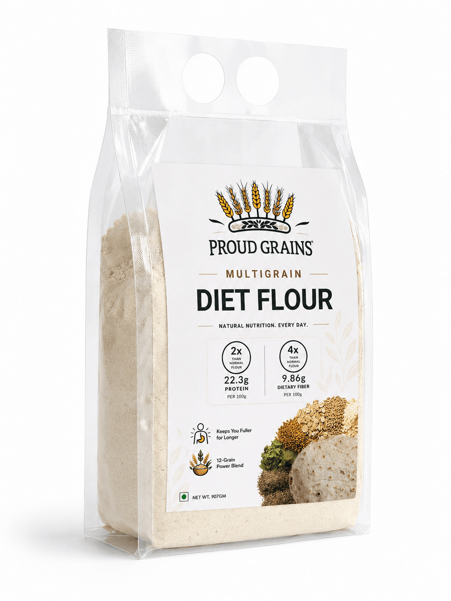 Proud Grains High Protein & High Fibre Diet Atta - Proud Grains