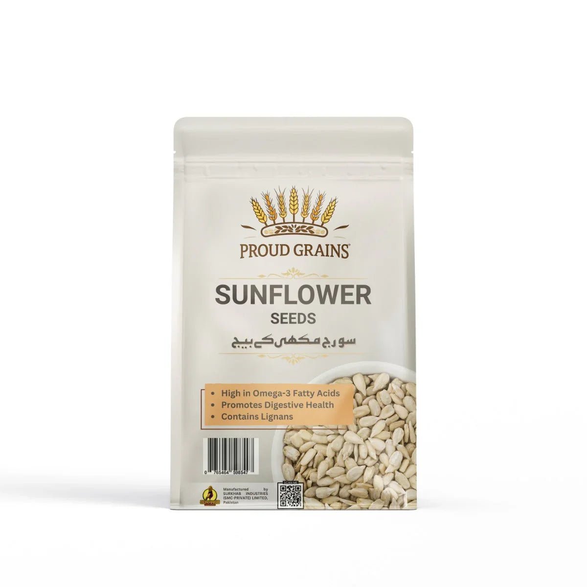 Proud Grains Premium Sunflower Seeds 200g | Raw Hulled Sunflower Seeds | Sunflower Seeds Pakistan (Suraj Mukhi ke Beej) - Proud Grains