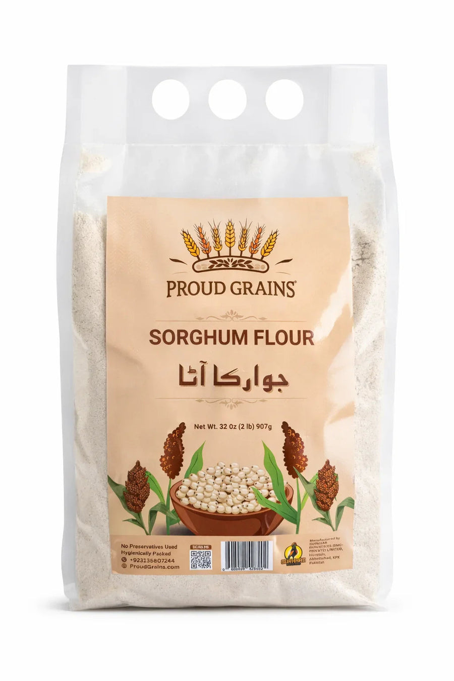 Sorghum Flour (Jowar Flour) – 907g (2 lb) - Proud Grains